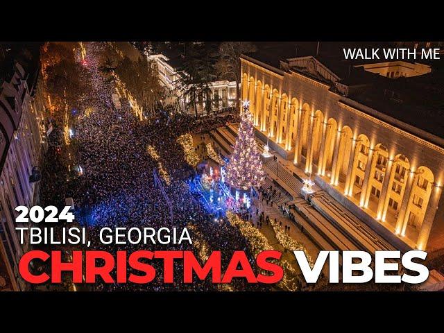 2024 Christmas Vibe in Tbilisi, Christmas Village, Walk with me