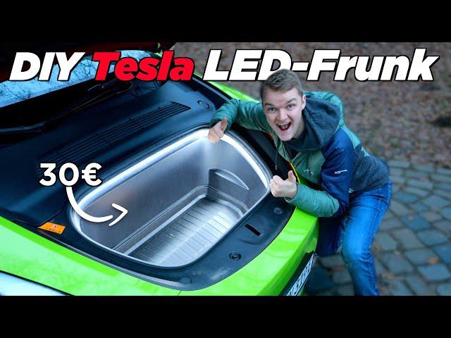 DIY Tesla Frunk LED-Beleuchtung! - Upgrade fürs Model Y und Model 3 | Tips, Tricks & More