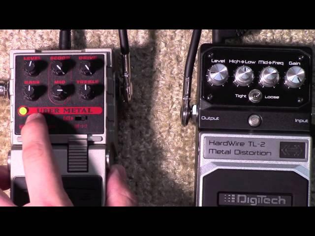 Line 6 Uber Metal vs Digitech Hardwire TL-2 Metal Distortion Pedal Shootout