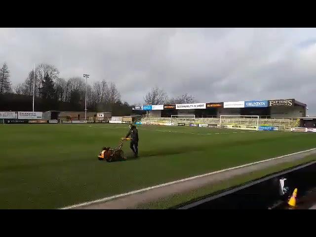 Forest Green Rovers - pitch inspection