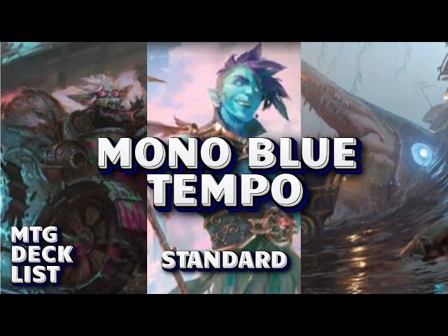 Playing Reactive and Casting Powerful Creatures! Aetherdrift Standard Mono Blue Tempo MTG Arena