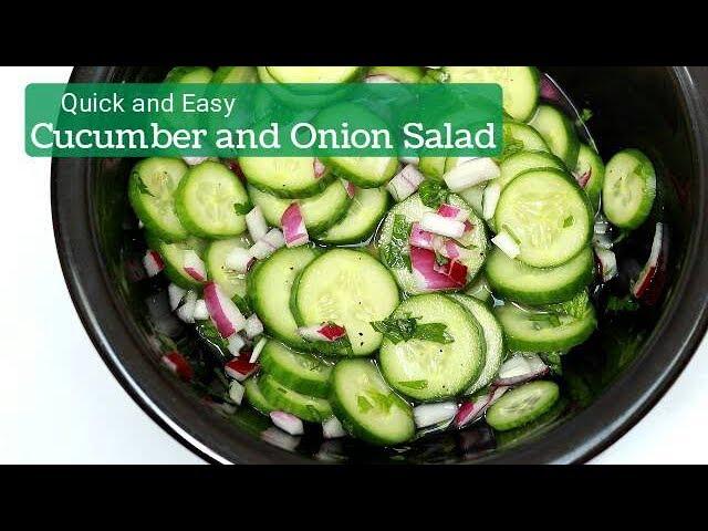 How to Make Easy Cucumber Salad with Onions