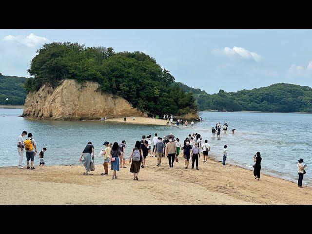 Shodoshima’s “Angel Road” Sand Bridge