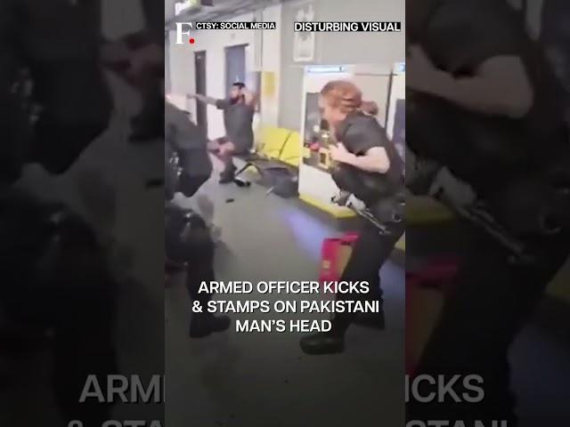 Watch: British Police Brutally Kick 2 Pakistanis at Manchester Airport | Subscribe to Firstpost