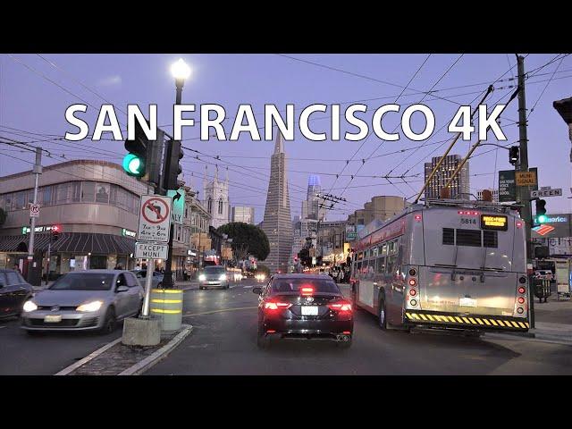 Driving Downtown - San Francisco 4K - USA