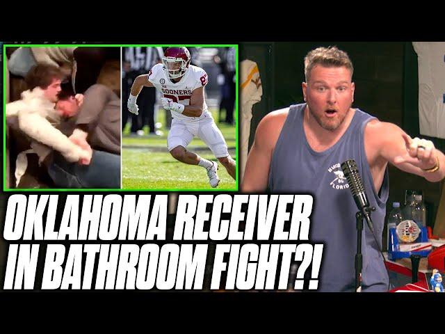 Pat McAfee Reacts To Oklahoma's Spencer Jones Bathroom Fight Video