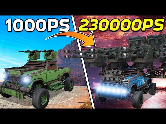 I Tried Playing Every Power Score In Crossout From 1000PS - 23000PS! | Crossout Challenge