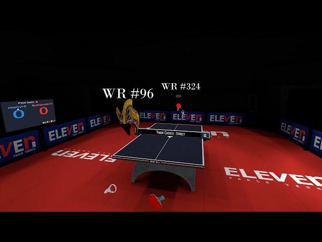 World Rank #96 VS #324 ELEVEN Table Tennis