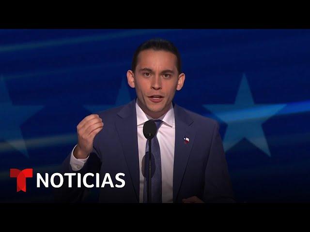 El influencer Carlos Eduardo Espina habla en la Convención Nacional Demócrata | Noticias Telemundo