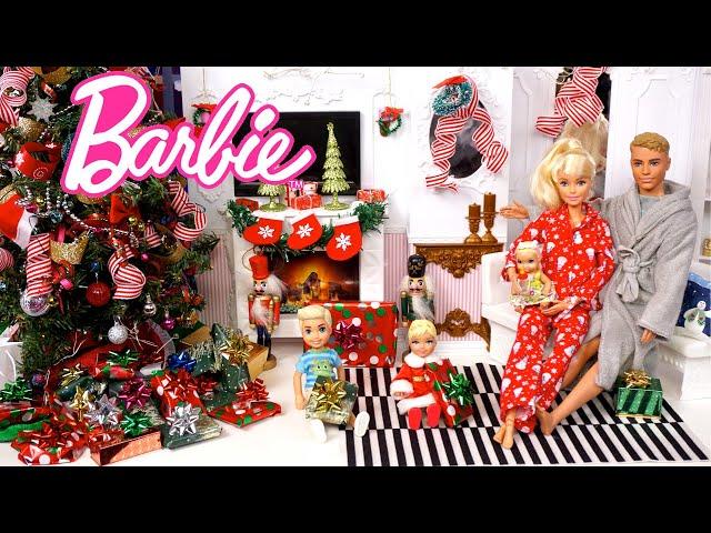 Barbie & Ken Family Christmas Morning Story