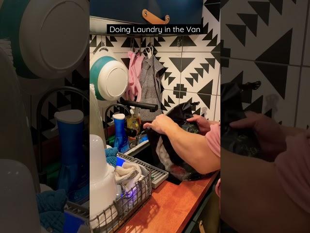 How we wash our baby’s clothing in our camper van #vanlife #shorts