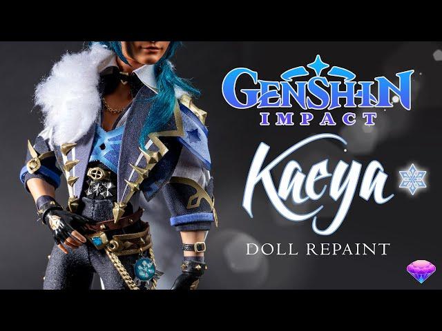 Custom Kaeya Doll Repaint - Genshin Impact OOAK - 50k Giveaway Winner!