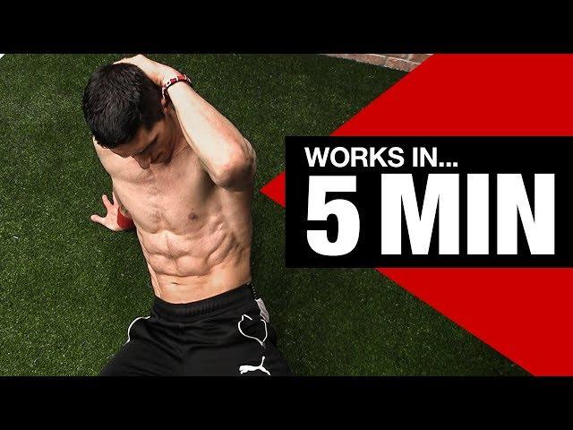 RIPPED ABS - Beginner Ab Workout (5 Minutes!)