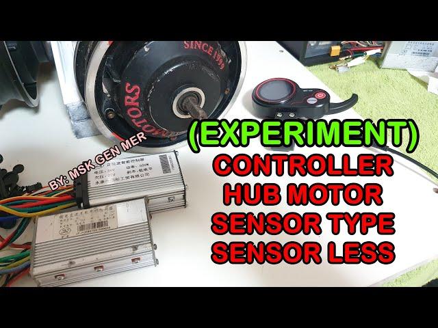 SENSORLESS HUB MOTOR CONTROLLER SENSOR TYPE TESTING EXPERIMENT J&P MR-100 MINIMOTORS DUALTRON MOBER