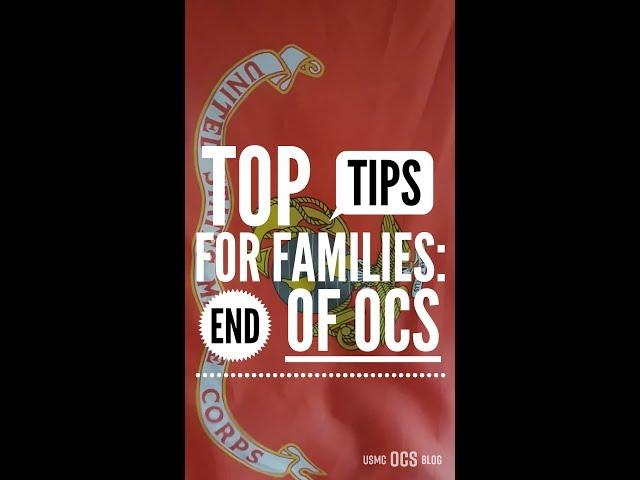 Top tips for families at the end of OCS