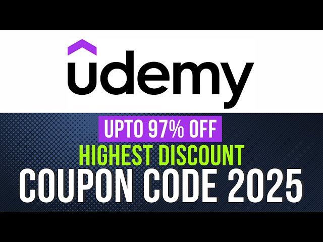 Udemy Coupon CodeUdemy Promo CodeUdemy Discount Code