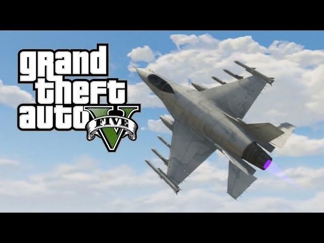GTA V - Jet (Lazer P-996) Gameplay