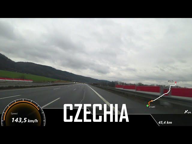 125 km of Czech roads  #czechia #czech #highway #highspeed