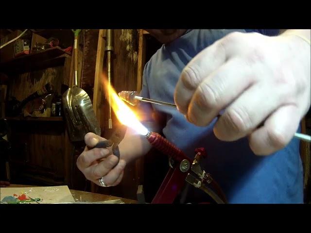 creating a glass palm tree with bench torch