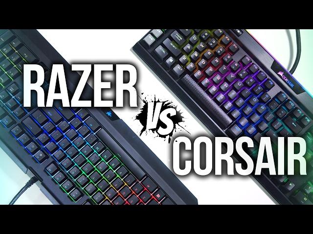 Razer Blackwidow Chroma V2 vs Corsair Gaming K95 Platinum RGB Keyboard Comparison!