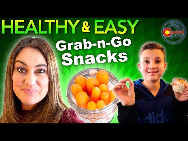 HEALTHY & EASY GRAB & GO SNACKS! - MAKE AHEAD, QUICK ON THE GO SNACKS! - DAIRY FREE Veggie Dip!