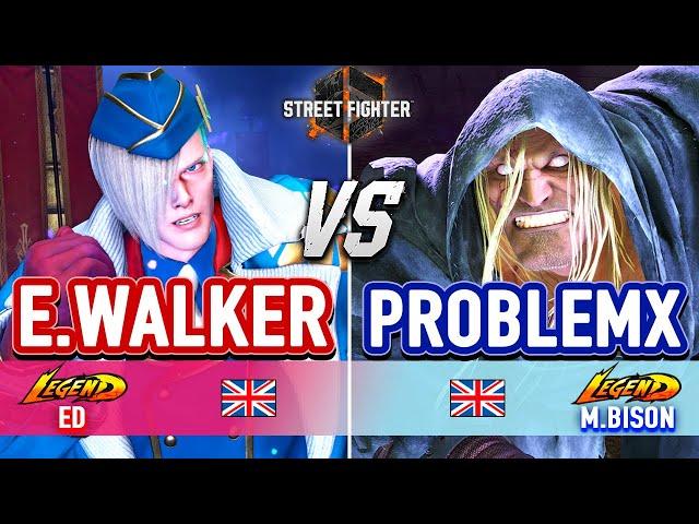 SF6  ENDING WALKER (Ed) vs PROBLEMX (M.Bison)  Street Fighter 6 High Level Gameplay