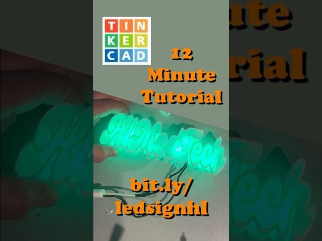 Make a Terrific Tinkercad LED Sign using SVG via Canva in about 10 minutes!