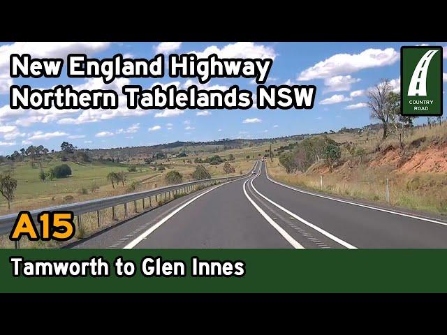 Driving from Tamworth to Glen Innes via Armidale – New England Hwy, Northern Tablelands [4K]