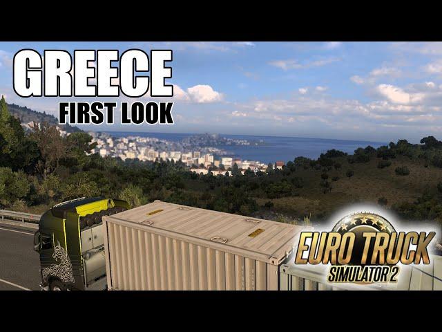 GREECE FIRST LOOK - New DLC - Plodiv to Mililini - ETS2 Career - 121