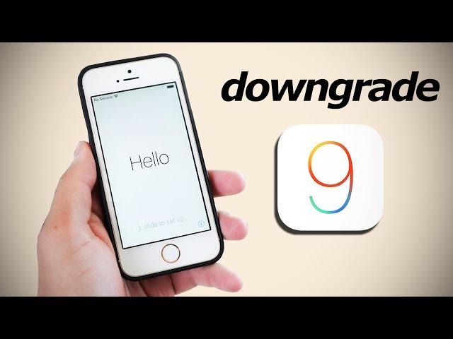 how to downgrade an iPhone 6s/SE to any iOS!