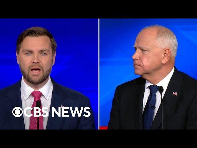 Tim Walz, JD Vance debate on immigration