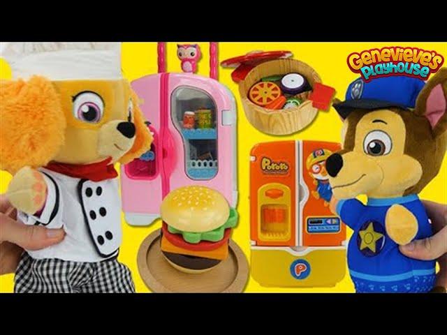 Paw Patrol Skye and Chase Cooking Contest Toy Food Video for Kids!