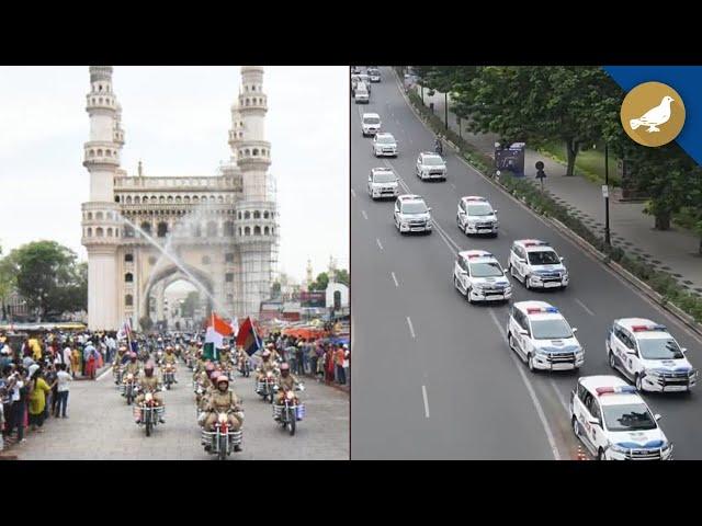 Hyderabad Police rally in Old City | Telangana Formation Day