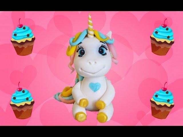 Единорог из мастики мастер-класс. Unicorn made of sugar paste