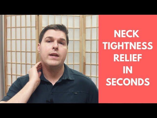 How to Get Rid of Neck Tightness and Muscle Spasms in Seconds