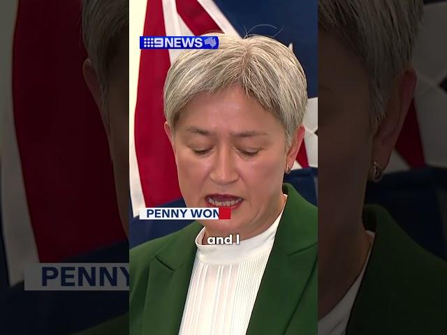 Penny Wong responds to Israel-Iran tensions| 9 News Australia