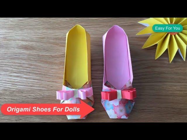 How To Make Paper Shoes : Origami Shoes Easy And Simple