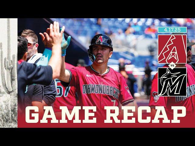 D-backs vs. Marlins Game Highlights (4/17/25) | MLB Highlights | Arizona Diamondbacks