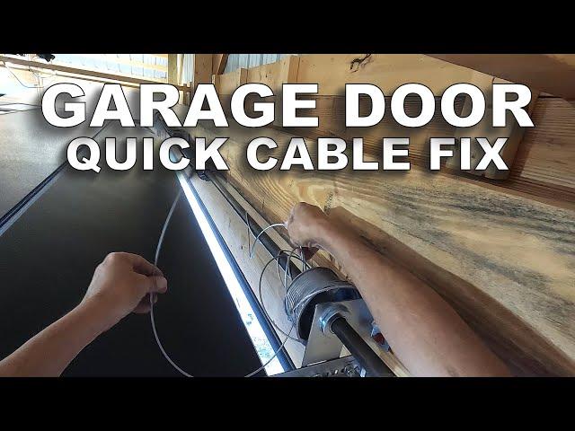 Garage Door Cable Came Off!!! ― A Quick and Easy Fix…