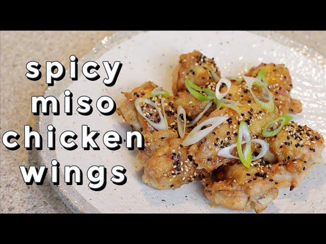 BAKED SPICY MISO CHICKEN WINGS AND FRIED MISO AUBERGINE - RECIPES@CookingwithChefDai