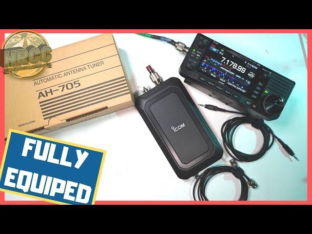 ICOM AH-705 Antenna Tuner Quick Look AND Setup!