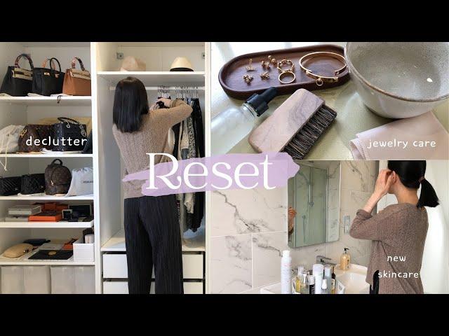 The Reset I Needed, Fine Jewelry Care, Wardrobe Decluttering, New Skin Care, Minimalist Desk Set Up