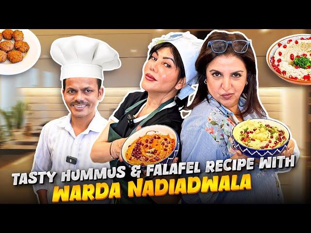 Warda Nadiadwala Ke Lebanese Flavors Ka Jadoo - Falafel & Hummus Recipe | @FarahKhanK