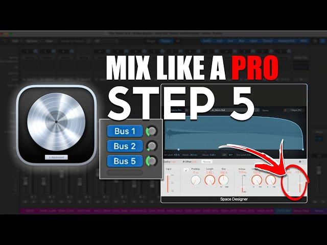 Creating DEPTH in your mix with Reverb & Delay: Mix like a PRO Step 5 (Logic Mixing Tutorial)