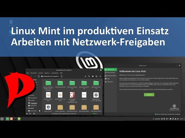 Linux Mint  - Arbeiten mit Netzwerk/Ordner-Freigaben