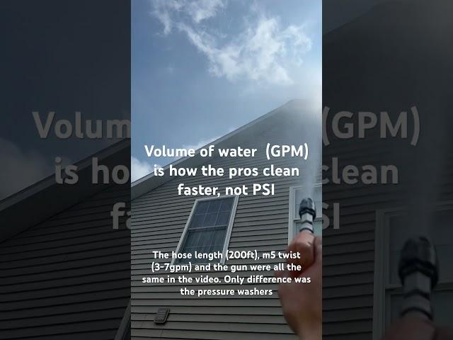 2.3 GPM vs 5.5 GPM pressure washer!! 