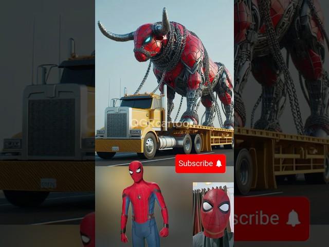 Avengers superheroes giant robot bull is captured  Marvel & DC #marvel #avengers#shorts#robot