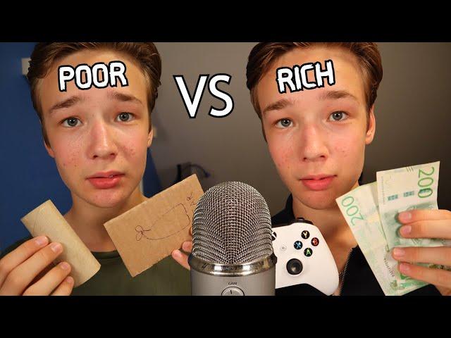 ASMR POOR VS RICH ASMRTIST