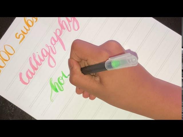 Watercolor brush pen review | Modern Brush Lettering