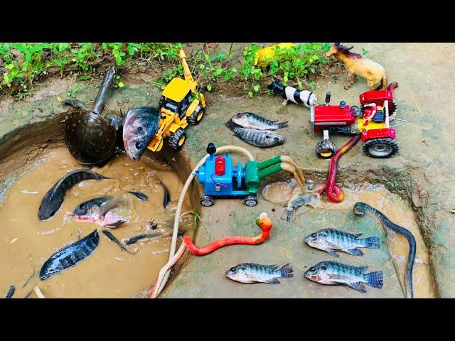 Catch fish using mini water pump | fishing exciting | diy tractor ‪@Mini Fish Creator